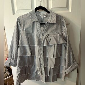 Striped ladies blouse by Chicos